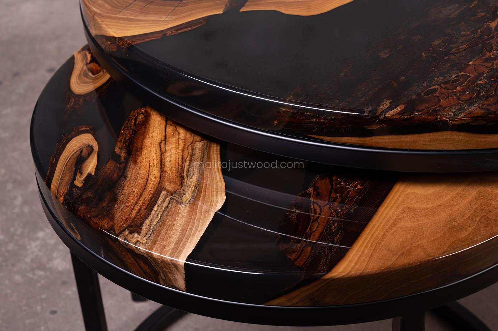 walnut wood coffee table
